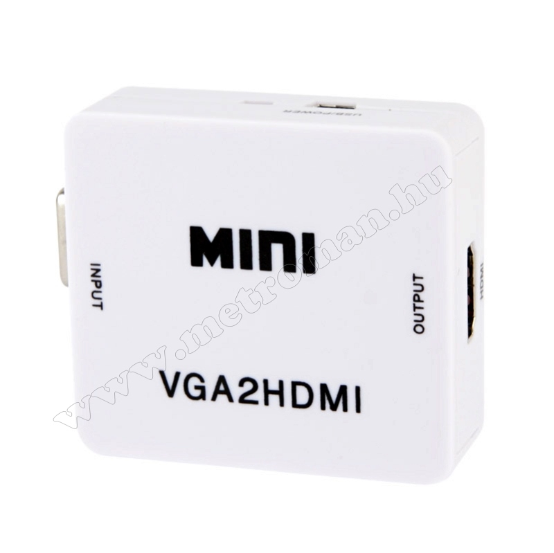 VGA-HDMI átalakító Konverter, PC - TV összekötésére, Full HD, Mlogic MD36