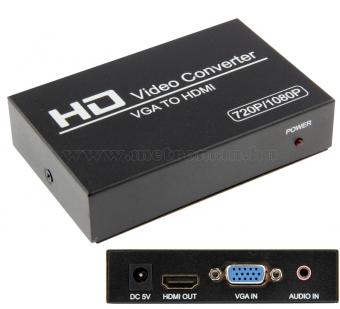 VGA-HDMI átalakító Konverter, PC - TV összekötésére, Full HD, Mlogic MPC0016