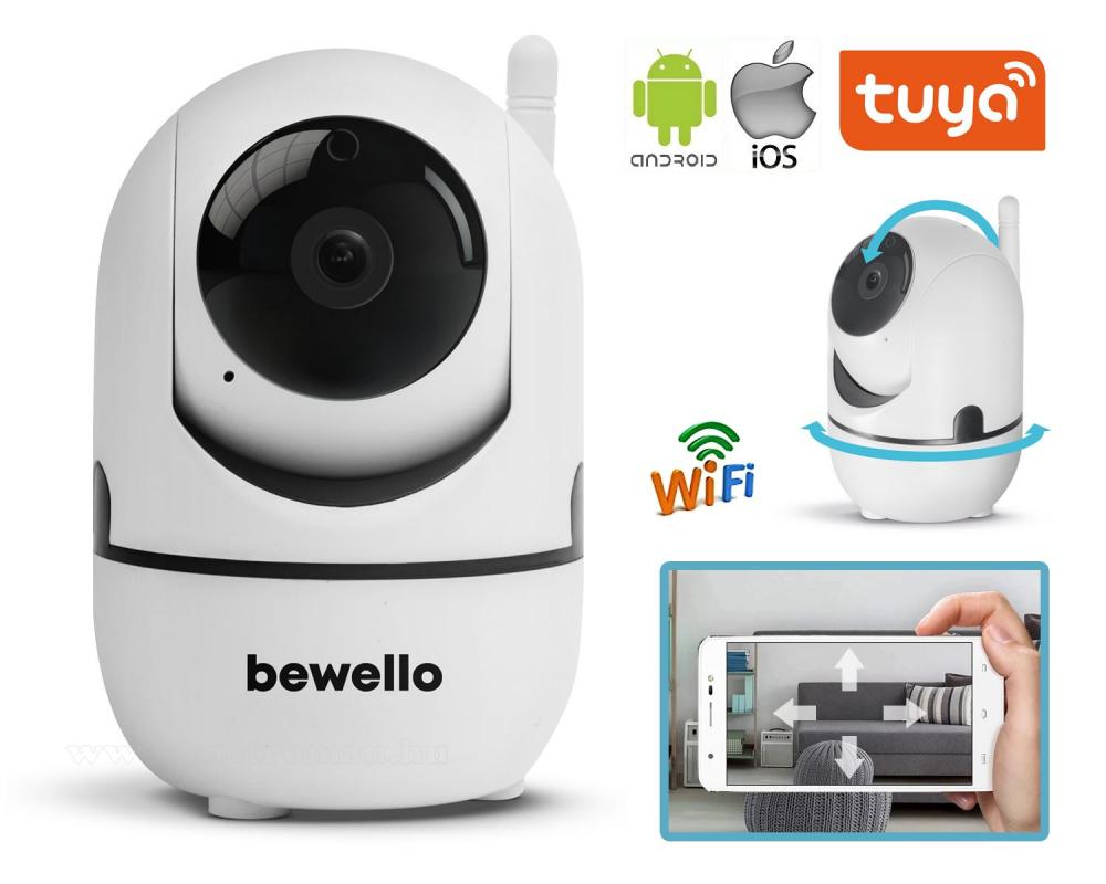 Vezeték nélküli Wifi IP Android iPhone forgatható SD DVR megfigyelő kamera Bewello BW2030-FHD-WIFI