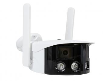 Vezeték nélküli kültéri kétkamerás Wifi IP megfigyelőkamera 180 fok látószöggel IP590-FHD-DUAL ICSee