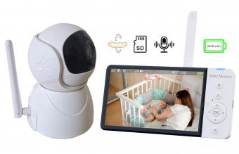 Vezeték nélküli megfigyelő és bébiőr kamera hordozható LCD monitorral ABM700DVR-LCD
