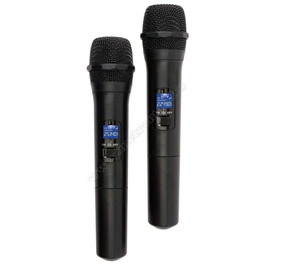 Vezeték nélküli mikrofon, 2 db kézi mikrofonnal MVN 500