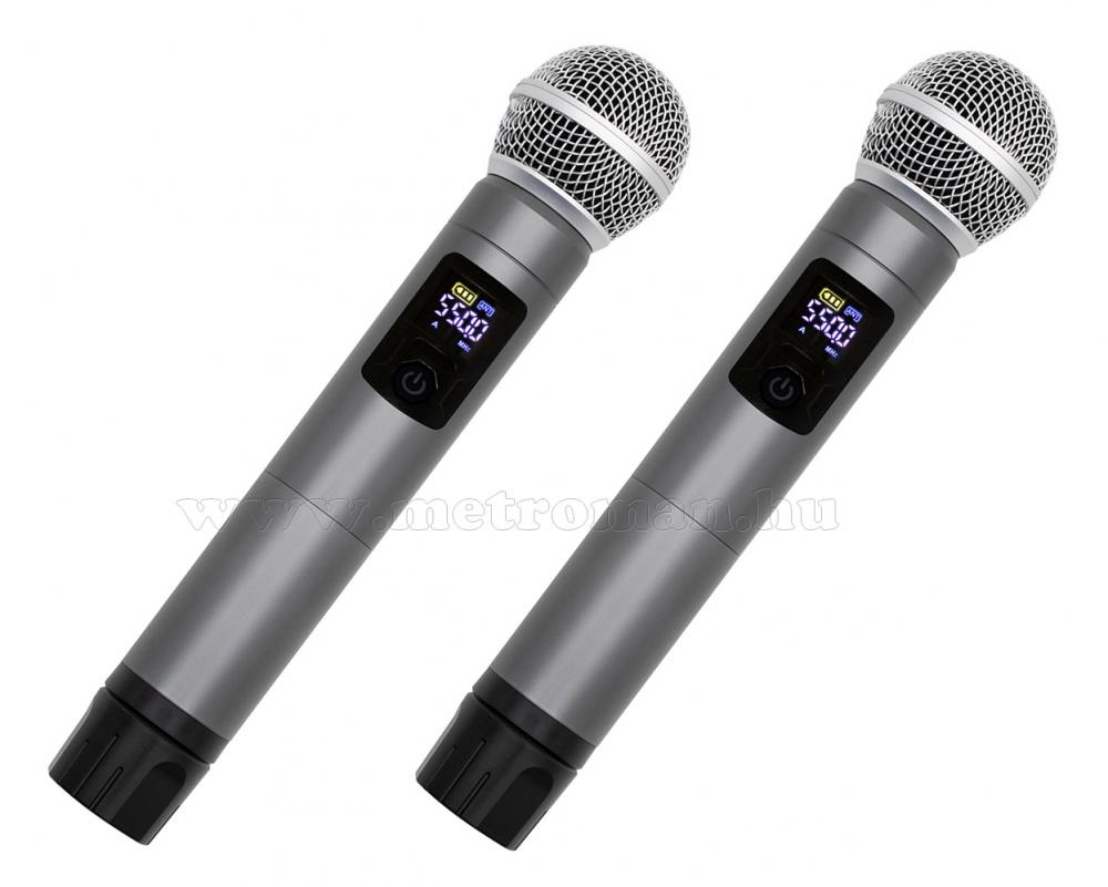 Vezeték nélküli mikrofon 2 db mikrofonnal MVN 600