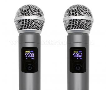 Vezeték nélküli mikrofon 2 db mikrofonnal MVN 600