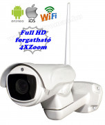 Vezeték nélküli kültéri Wifi IP Android iPhone SD kártyás ZOOM megfigyelő kamera MWX345FHD