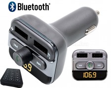 USB/SD MP3 FM transzmitter és Bluetooth kihangosító és zenelejátszó FMBT PRO