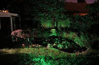 Kültéri színes Lézer fény projektor, kerti hangulat világítás M0760/1