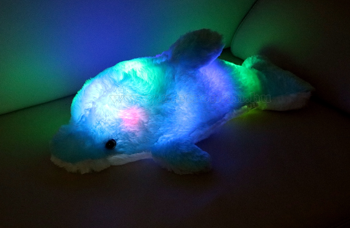 Plüss Delfin LED hangulat világítással PD 01/BL