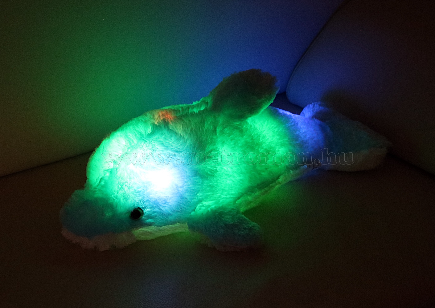 Plüss Delfin LED hangulat világítással PD 01/BL