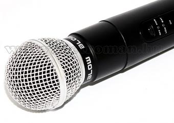 Vezeték nélküli mikrofon, kézi és fej mikrofonnal PRM-903