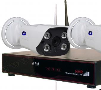 Wifi IP HD megfigyelő kamera és NVR videó rögzítő szett ZB-WN204 Wifi