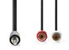 2xRCA aljzat - Jack 3,5 mm-es dugó audiokábel 0.2 m P22250BK02 