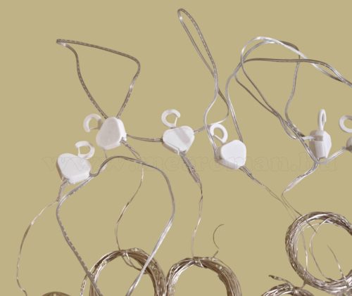 Karácsonyi LED fényfüggöny USB tápegységgel 300 LED 3x2.9 méter M6206USB Hideg Fehér