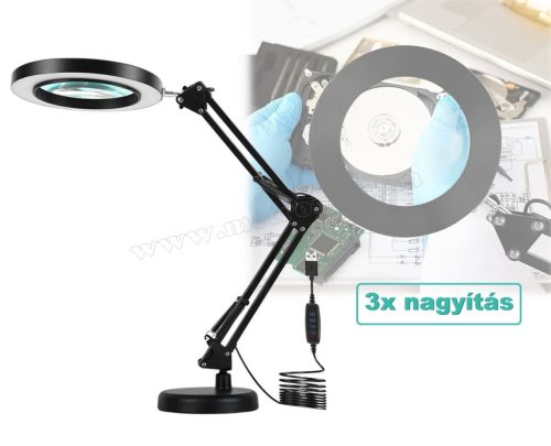 Nagyítós asztali lámpa LED világítással MD144LED