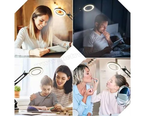 Nagyítós asztali lámpa LED világítással MD144LED