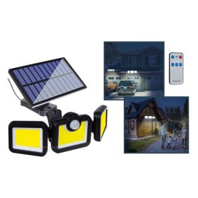   Napelemes udvari kerti COB LED lámpa mozgásérzékelővel H19440