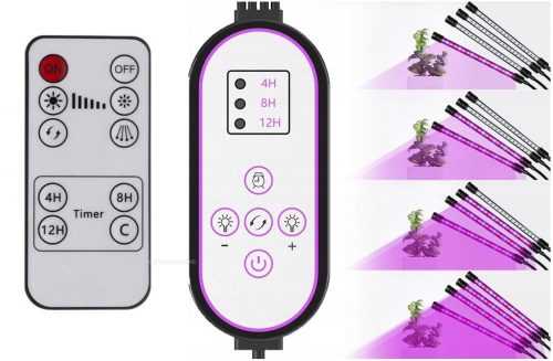 Növény nevelő LED lámpa Piros - kék 4XG100