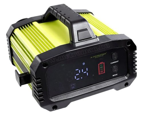 Intelligens autó akkumulátor töltő és indítássegítő bikázó 12V 25A/24V 15A Carmotion BOOSTER-8699
