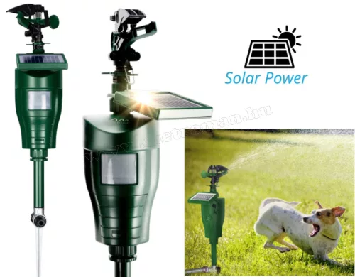 Vízsugaras mozgásérzékelős állatriasztó Gardigo Solar Gardigo 60085