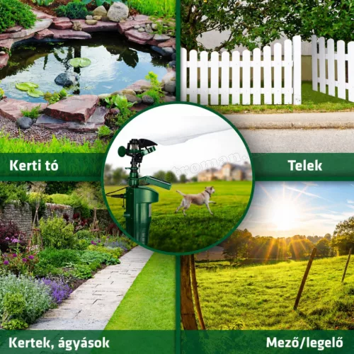 Vízsugaras mozgásérzékelős állatriasztó Gardigo Solar Gardigo 60085