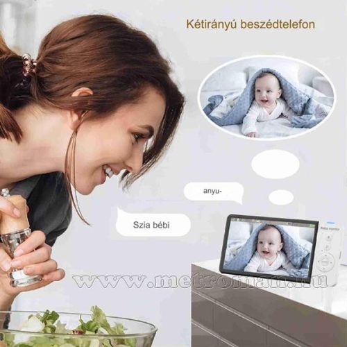 Vezeték nélküli megfigyelő és bébiőr kamera hordozható LCD monitorral ABM700DVR-LCD