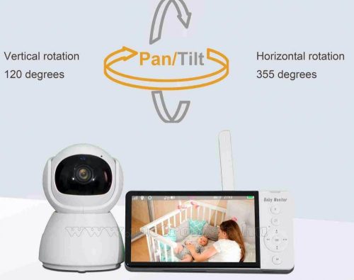 Vezeték nélküli megfigyelő és bébiőr kamera hordozható LCD monitorral ABM700DVR-LCD