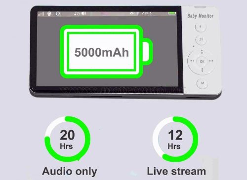 Vezeték nélküli megfigyelő és bébiőr kamera hordozható LCD monitorral ABM700DVR-LCD