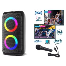   Hordozható USB/SD/MP3 lejátszó Bluetooth multimédia hangfal mikrofonnal AM2301BT-PRM205 