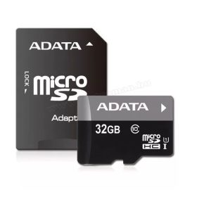 ADATA MicroSD kártya 32GB adapterrel AUSDH32GUICL10-RA1