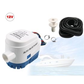   Automata fenékszivattyú beépített úszókapcsolóval és kifolyó csővel 69L/perc BGPUMP-1100GPH-12V-SW-PIPE