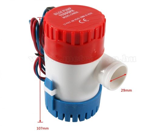 Fenékszivattyú 69L/perc BGPUMP-1100GPH-12V