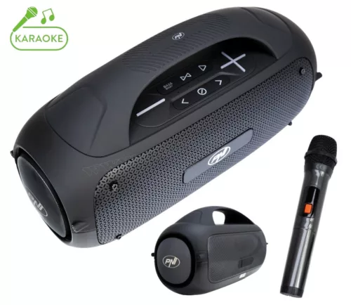 Hordozható Bluetooth hangszóró PartyBox vezeték nélküli mikrofonnal PNI FunBox BT600