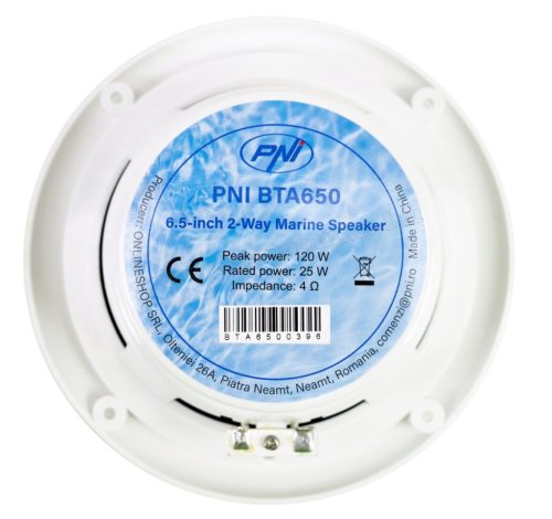 Vízálló hangszóró, Hajó hangszóró PNI Marine BTA650-IP68