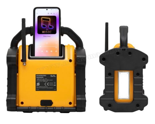 Ütésálló munka és party hangszóró Bluetooth Multimédia lejátszó SAL BTWORKPRO
