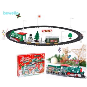 Zenélő világító elemes Karácsonyi kisvasút BW2043 