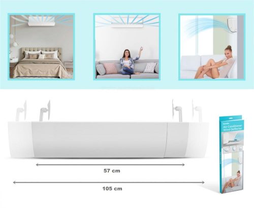 Állítható műanyag légterelő klímához 57-105 cm Bewello BW4007