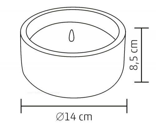 LED gyertya, LED mécses pislákoló lángeffekttel CDL14