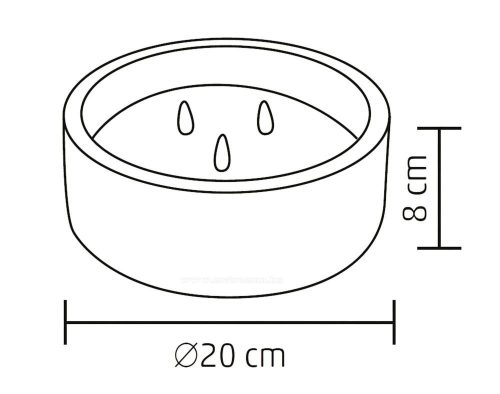 LED gyertya, LED mécses 3 pislákoló lángeffekttel CDL20