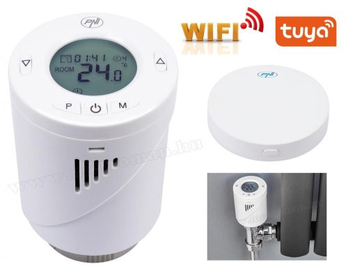 Wifi radiátor termosztát készlet, vezeték nélküli radiátor hőmérséklet szabályzó csomag Tuya Smart CT25-KIT-WIFI-1 