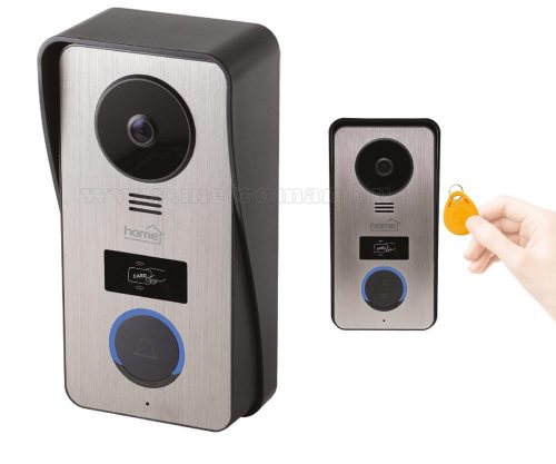 Színes videó kaputelefon szett kártyás beléptetővel RFID-DPV270