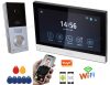 WIFI IP okos kaputelefon és kártyás beléptető 7" érintőképernyős LCD monitorral DPV SMART-RFID TuyaSmart
