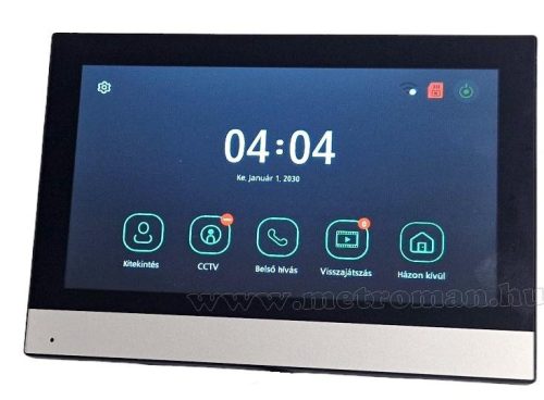 WIFI IP okos kaputelefon és kártyás beléptető 7" érintőképernyős LCD monitorral DPV SMART-RFID TuyaSmart