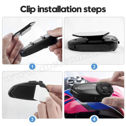 Motoros sisak kihangosító Bluetooth headset és intercom Duo Pack EJEAS Q2-BT 