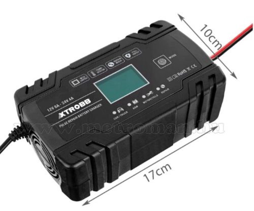 Intelligens automata akkumulátor töltő, csepptöltő 12-24 Volt FBC122408D