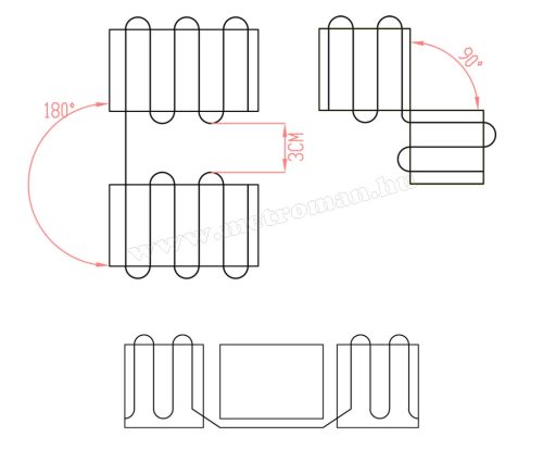 Elektromos padlófűtés, fűtőszőnyeg járólap alá 0,5x22m 1650Watt HOME FHC110