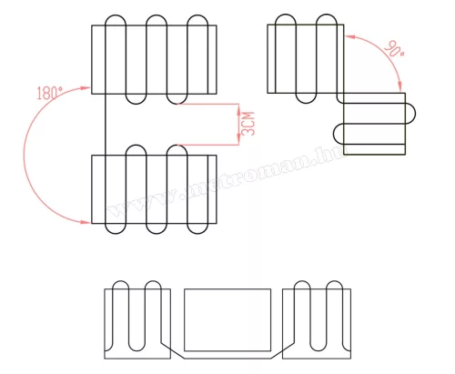 Elektromos padlófűtés, fűtőszőnyeg melegburkolat alá 0,5x3m 225Watt HOME FHW015