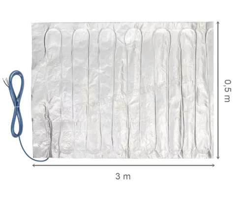 Elektromos padlófűtés, fűtőszőnyeg melegburkolat alá 0,5x3m 225Watt HOME FHW015
