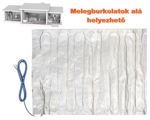 Elektromos padlófűtés, fűtőszőnyeg melegburkolat alá 0,5x14m 1050Watt HOME FHW070