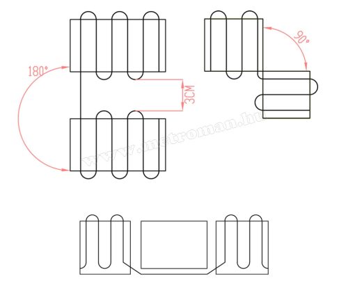 Elektromos padlófűtés, fűtőszőnyeg melegburkolat alá 0,5x14m 1050Watt HOME FHW070