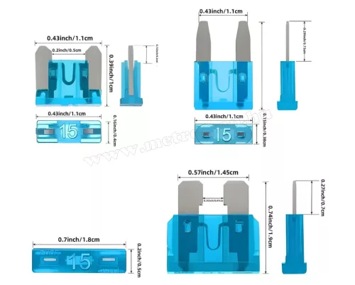 Autós késes biztosíték készlet 300 db-os FUSE300